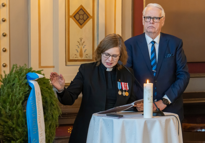 Seppelpartion lähettivät pastori Anu Mätäsniemi ja Pirkanmaan Sotaveteraanipiirin pj. Seppo Rantanen