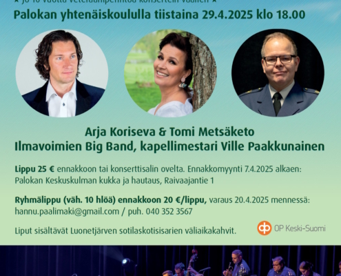 Elämän syliin -konserttijuliste