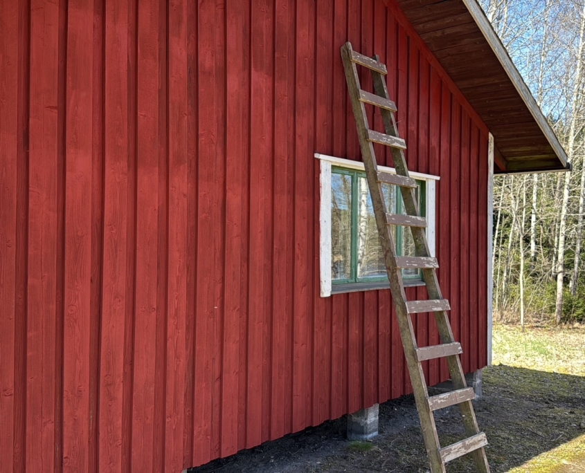 Veteraanimaja valmis seinä